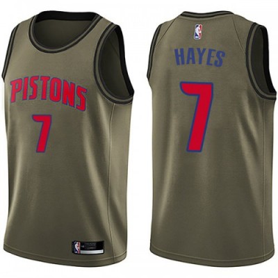Nike Detroit Pistons #7 Killian Hayes Green Salute to Service Youth NBA Swingman Jersey